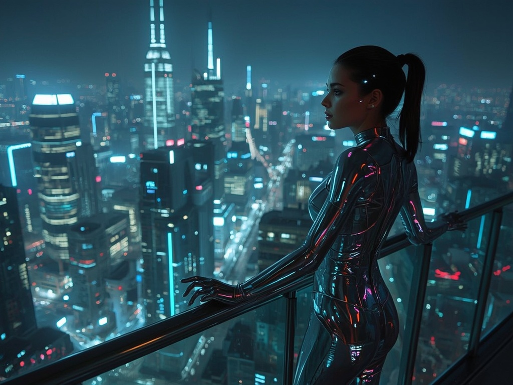 Neon Dreamscape: A Cyberpunk Odyssey