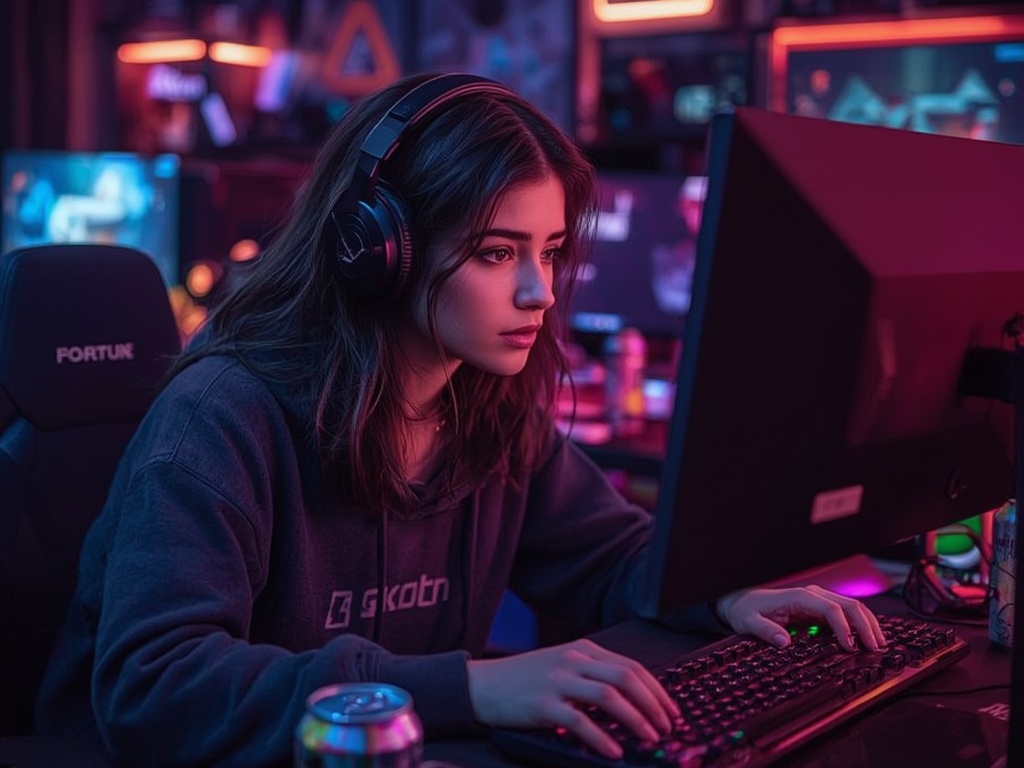 Neon Gamer: Late Night Session