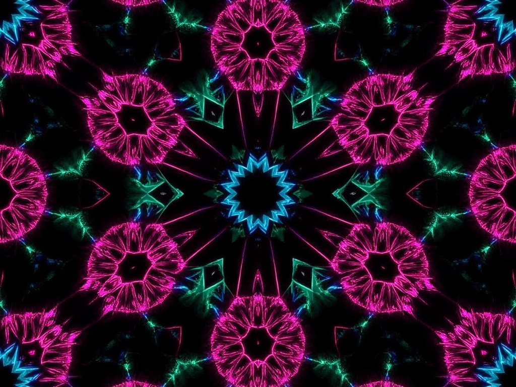 Neon Geometry Vortex