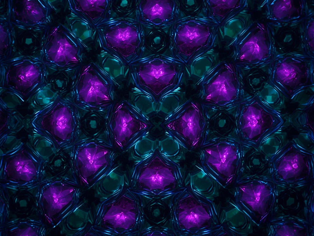 Neon Hexagonal Kaleidoscope