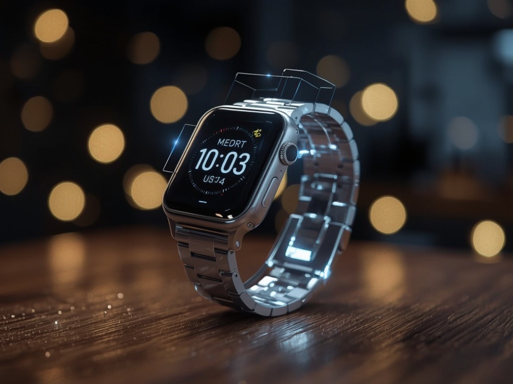 Neon Holographic Smartwatch