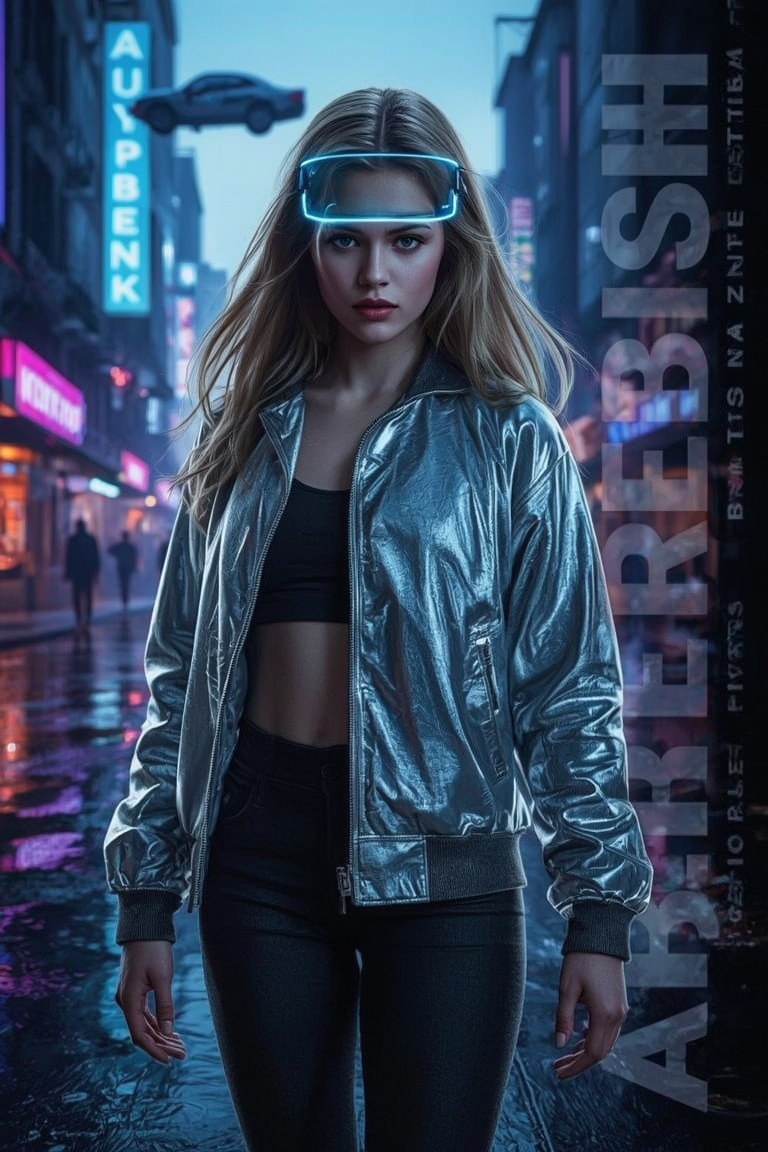 Neon Horizon: Cyberpunk Poster
