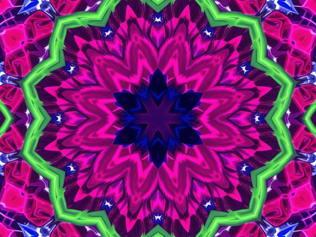 Neon Kaleidoscope Dream