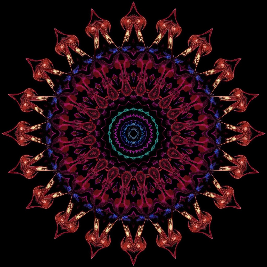 Neon Mandala Symphony