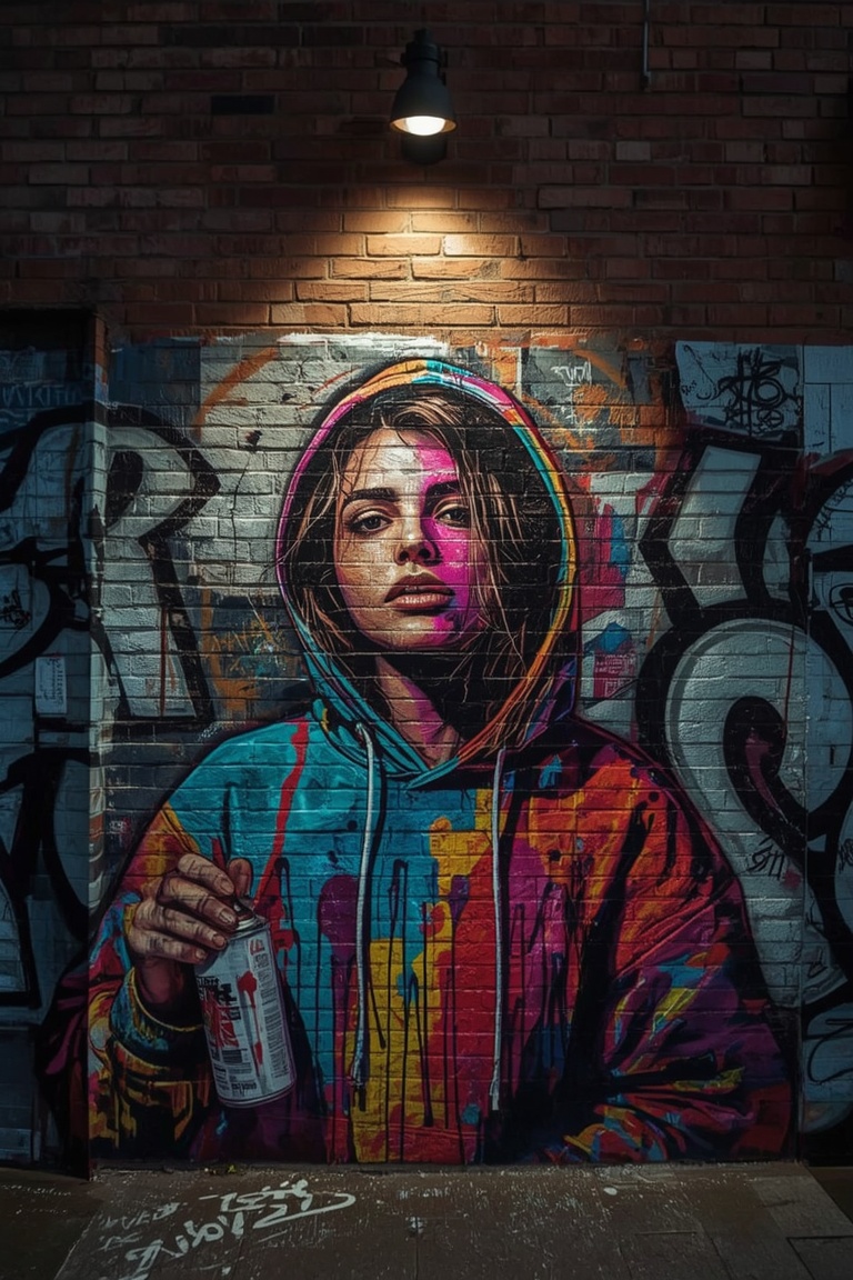 Neon Mural Muse