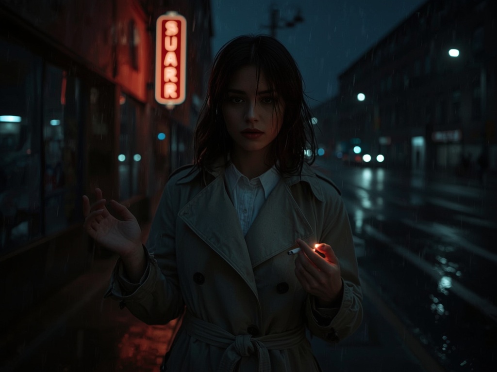 Neon Noir: Shadows and Smoke
