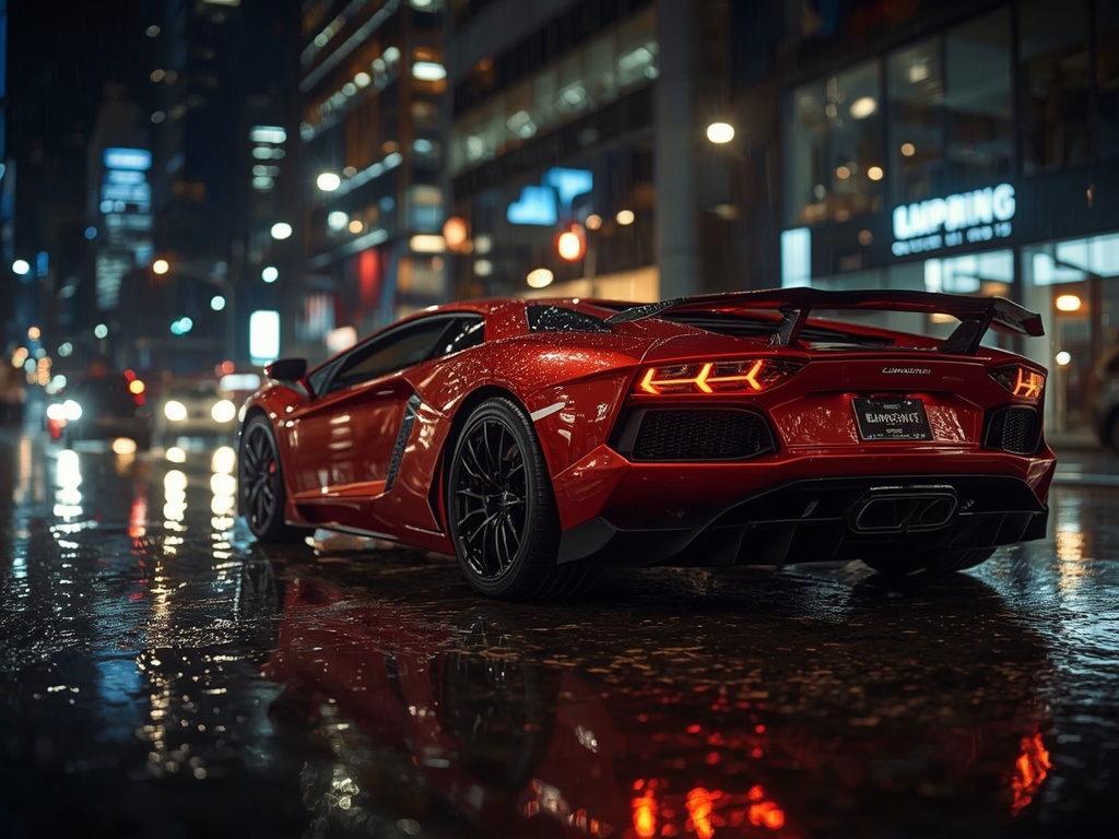 Neon Phantom: Midnight Supercar