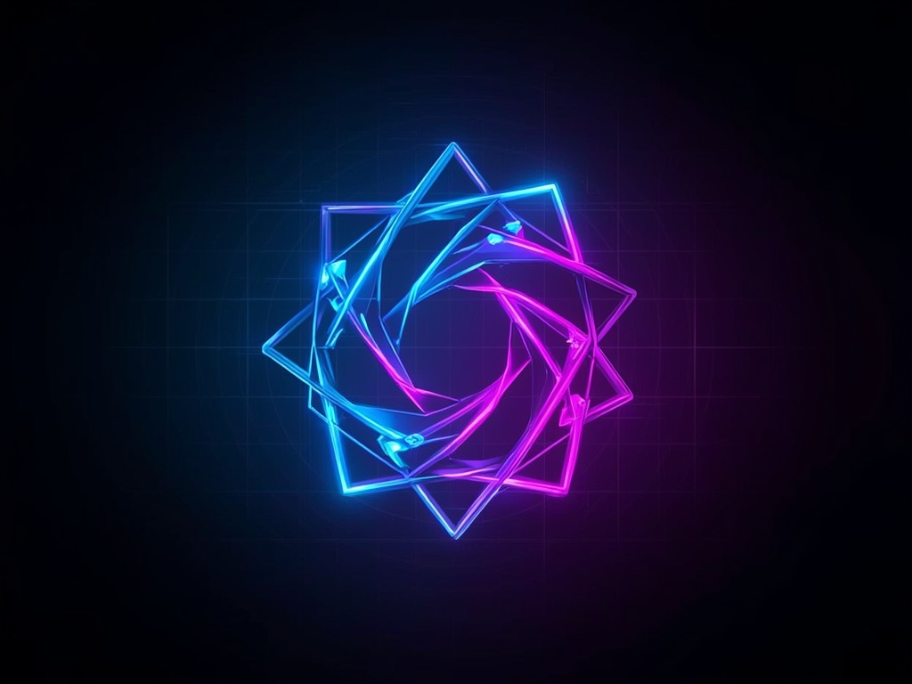 Neon Polygon Symphony