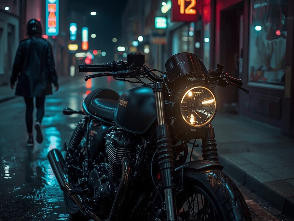 Neon Rain Cafe Racer