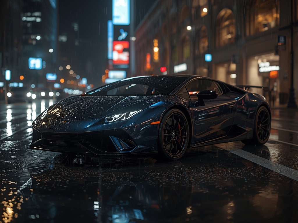 Neon Velocity: Midnight Elegance