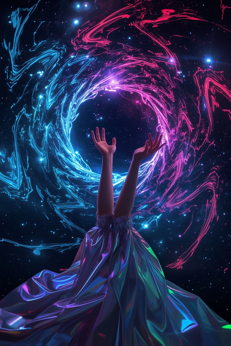 Neon Vortex Embrace