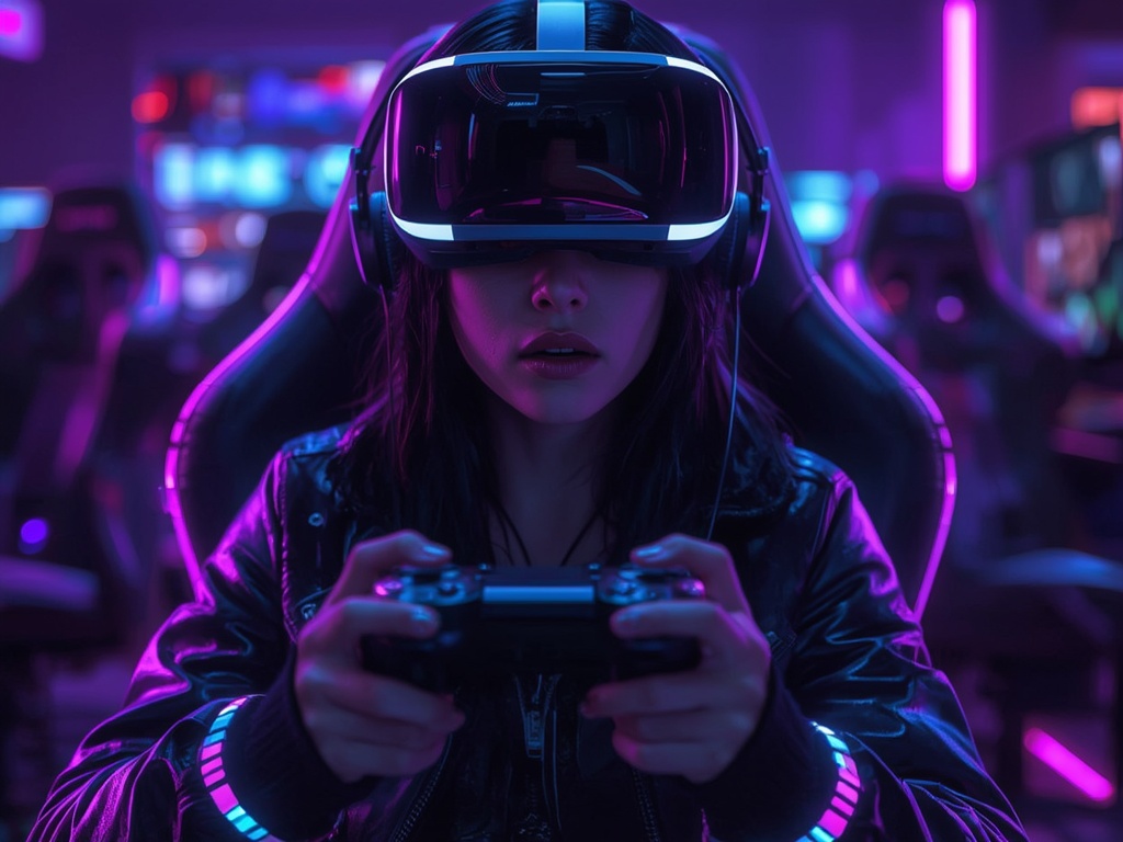 Neon VR Gamer