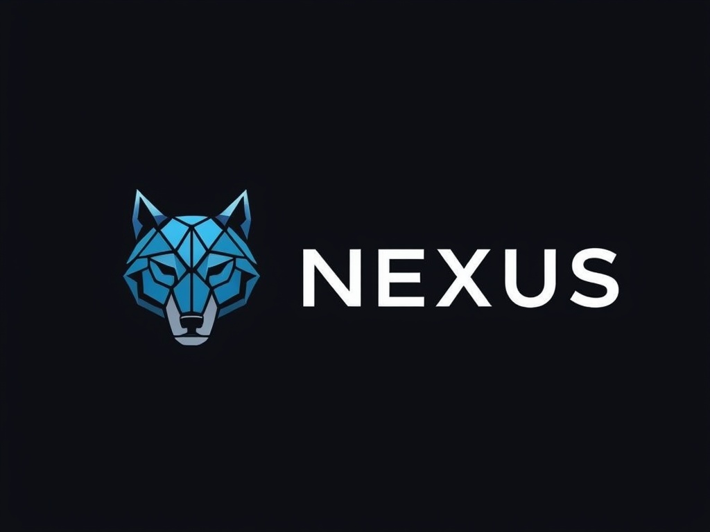 Nexus Geometric Wolf Logo