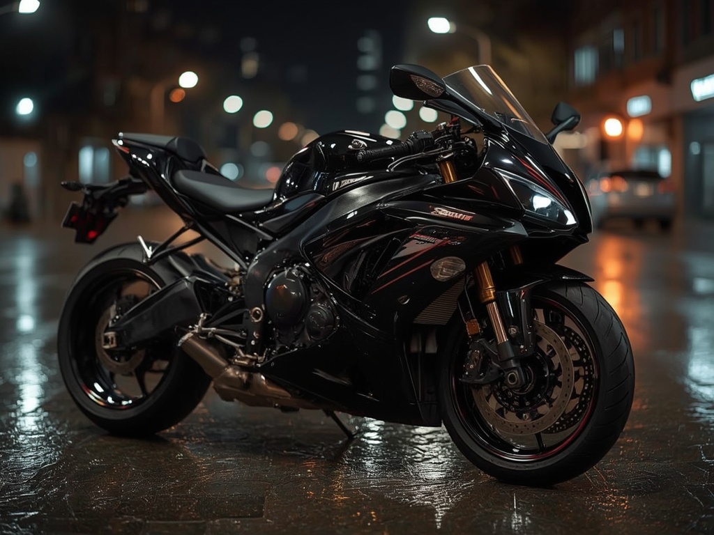 Night Rider: Neon Reflections