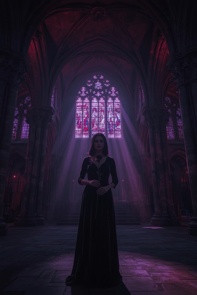 Nightfall in the Gothic Sanctuary