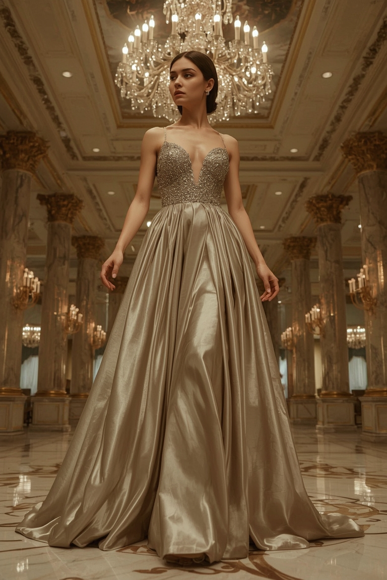 Opulent Gown in Grandeur Ballroom