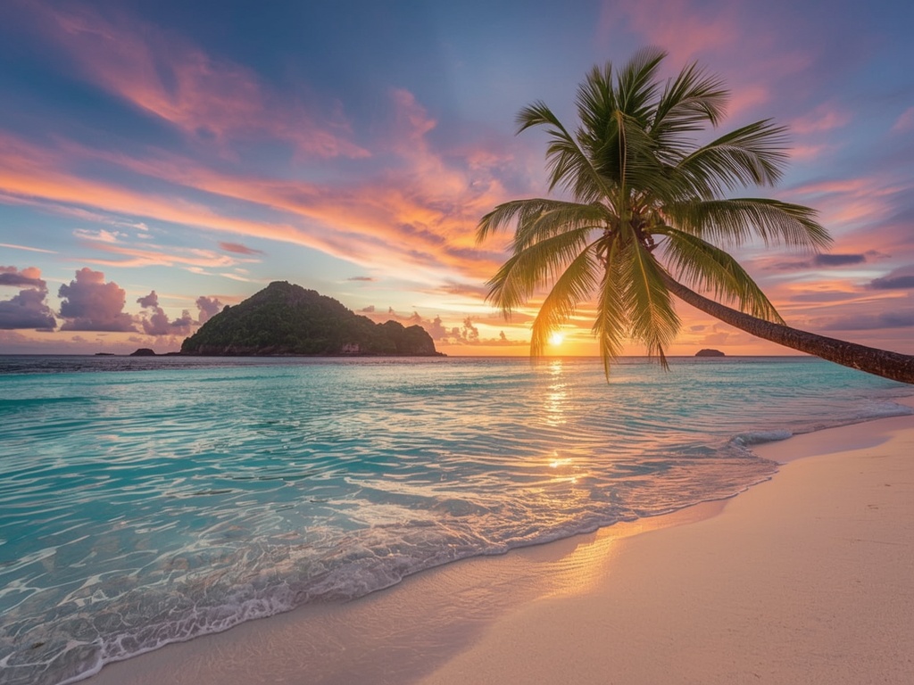 Paradise at Twilight: A Tropical Island Dream