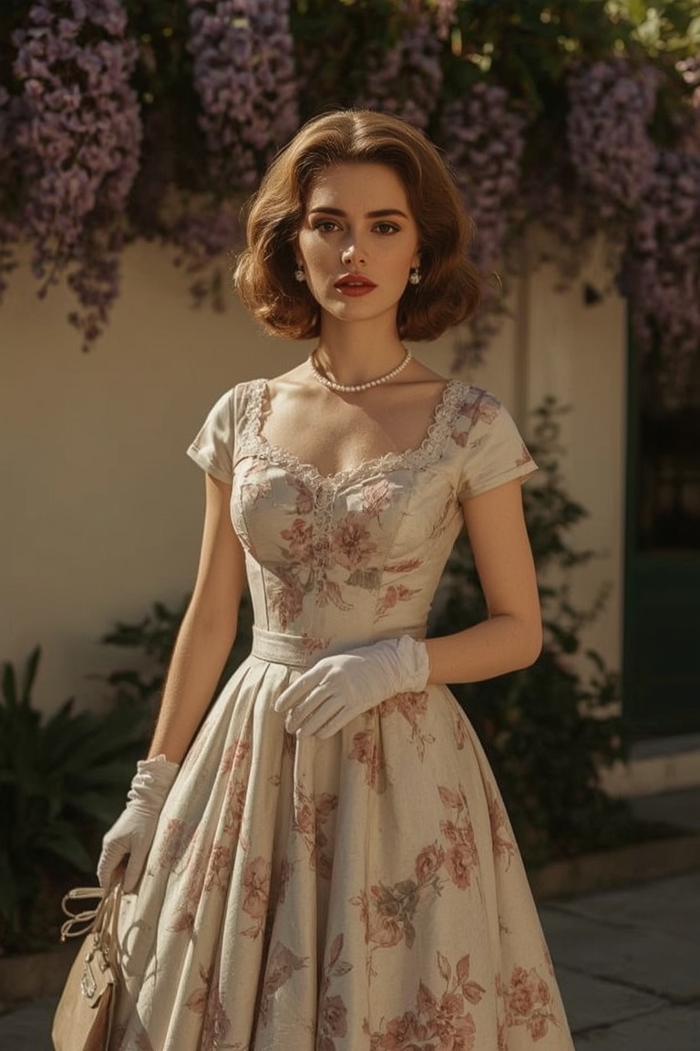 Parisian Elegance: A 1950s Portrait