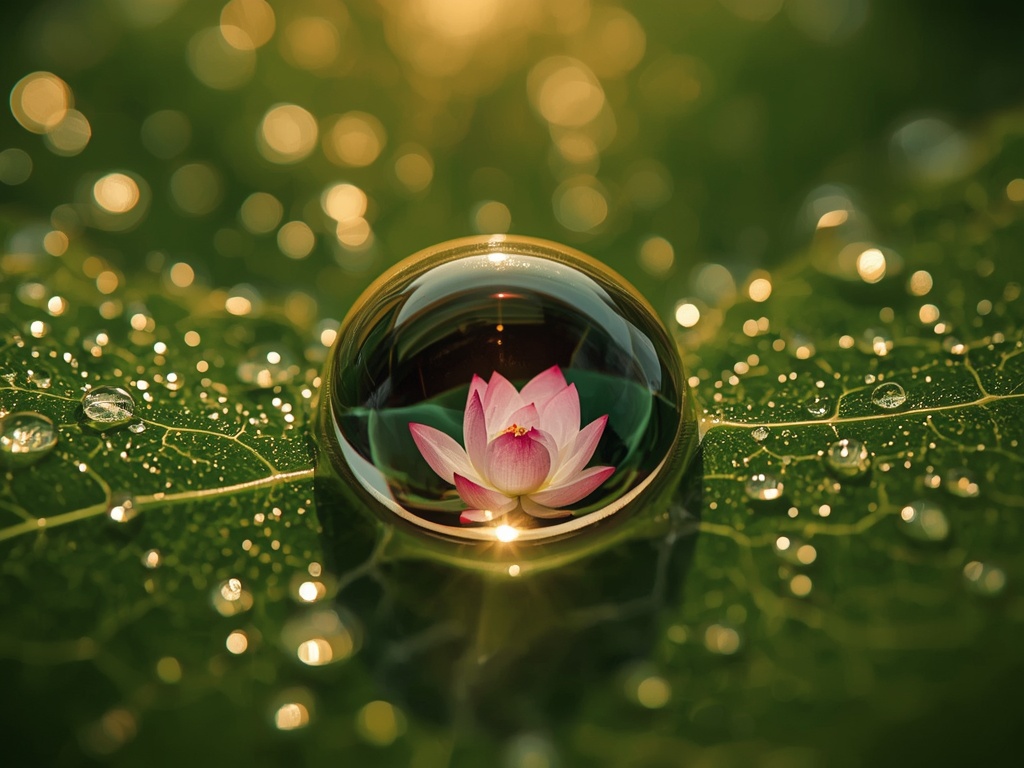 Petal in a Dewdrop