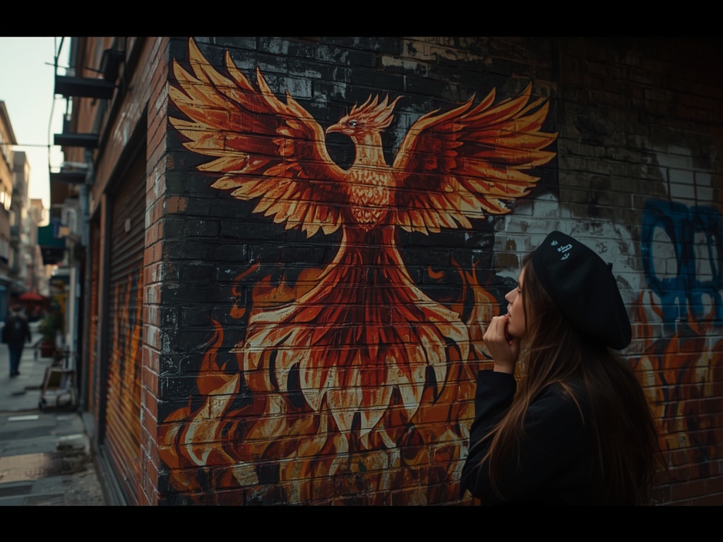 Phoenix Rising: Urban Mural Masterpiece