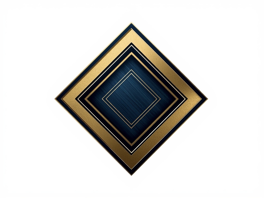 Precision Diamond Geometric Logo