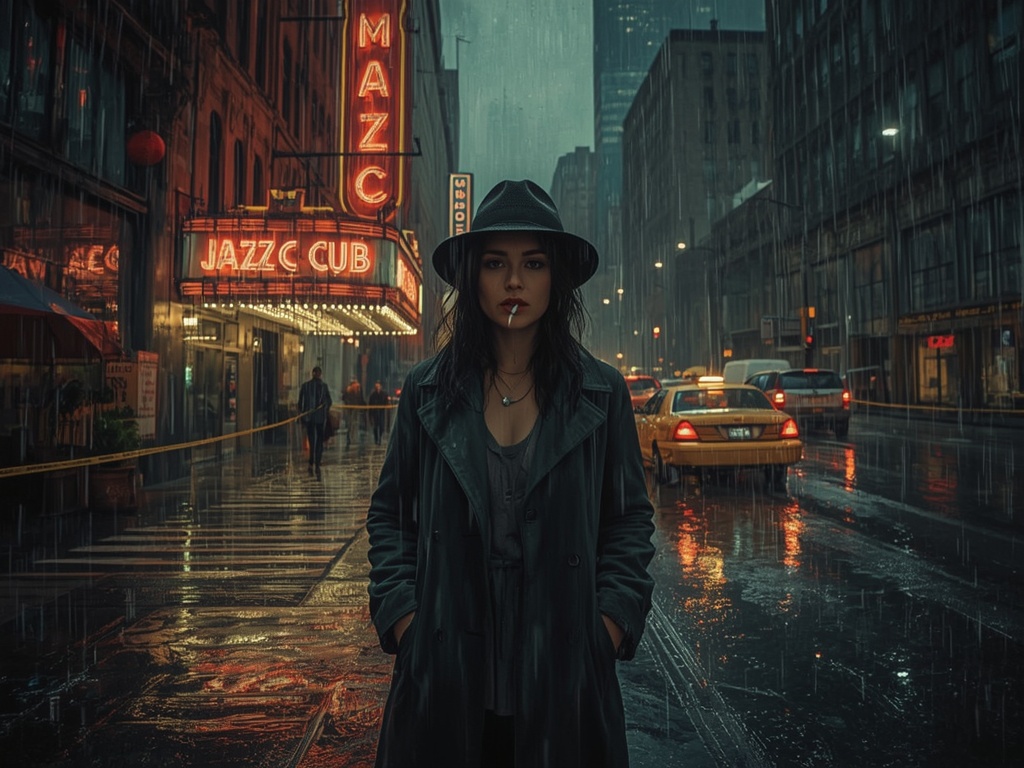 Rainy Jazz Streets