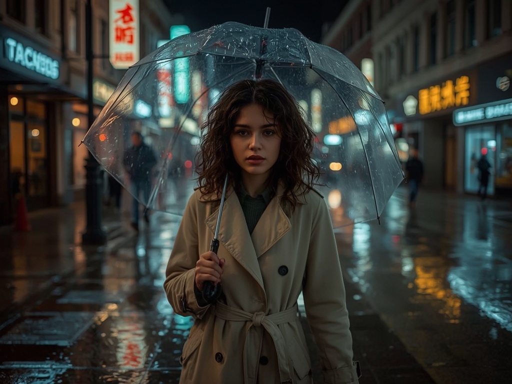 Rainy Night Reflection