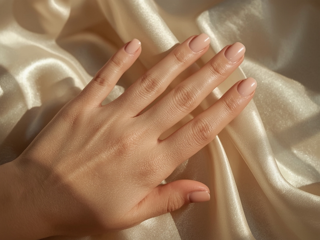 Refined Elegance: Short Nude Nails