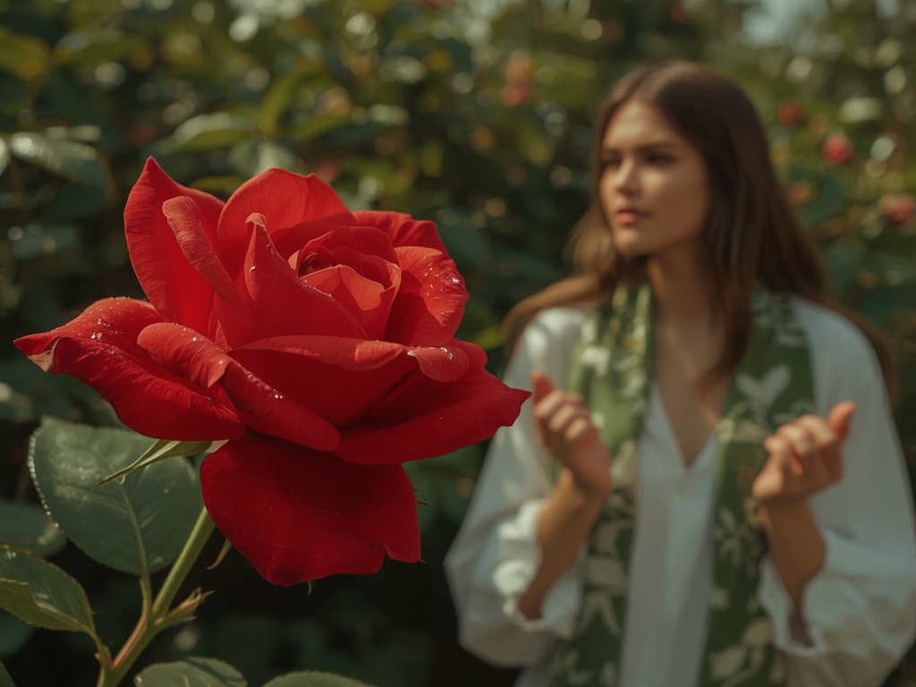 Rose in a Quiet Moment