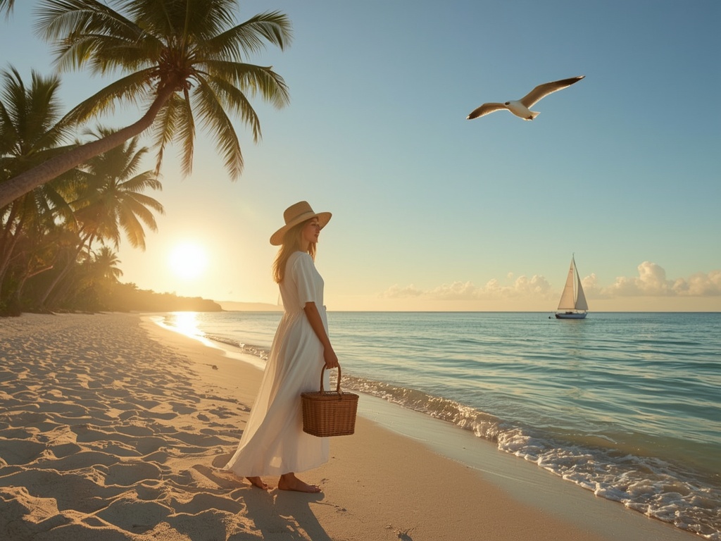 Serene Beach at Sunrise