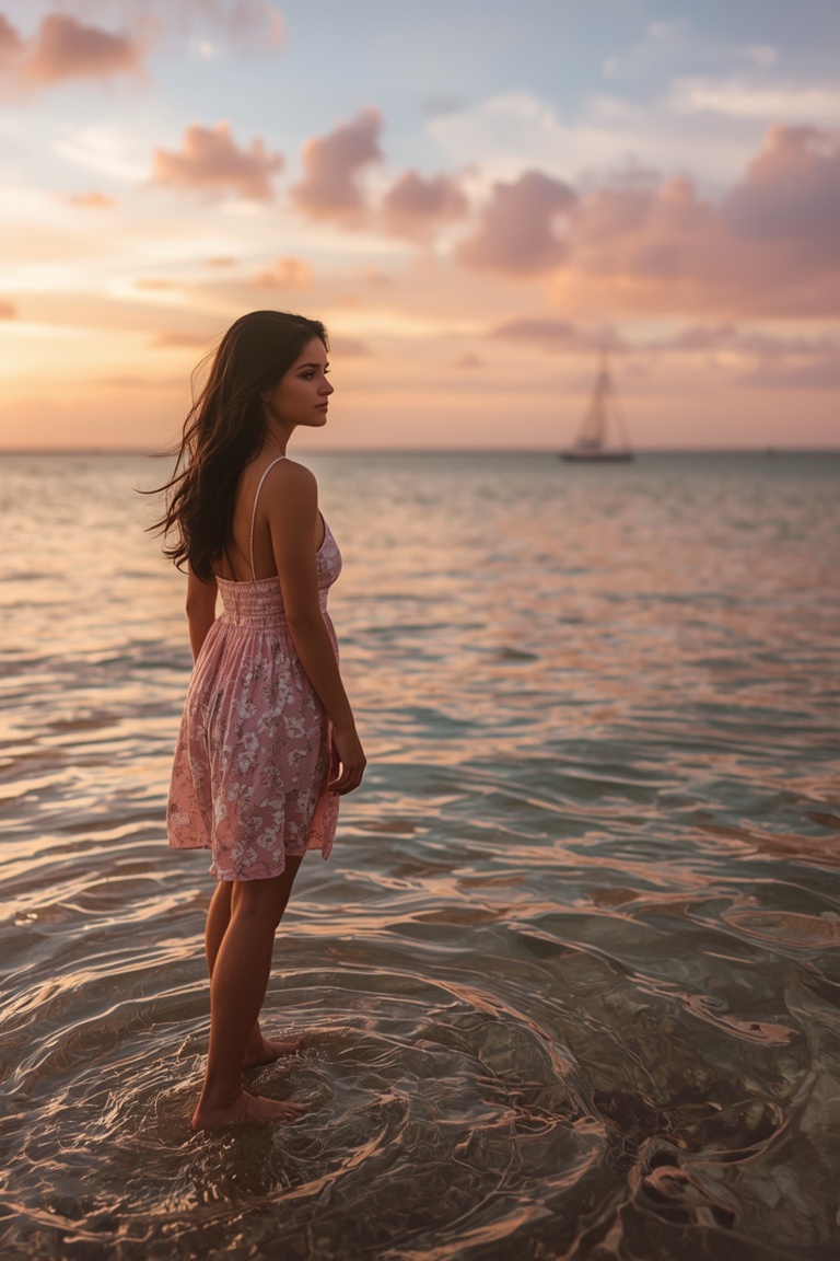Serene Beach Sunset