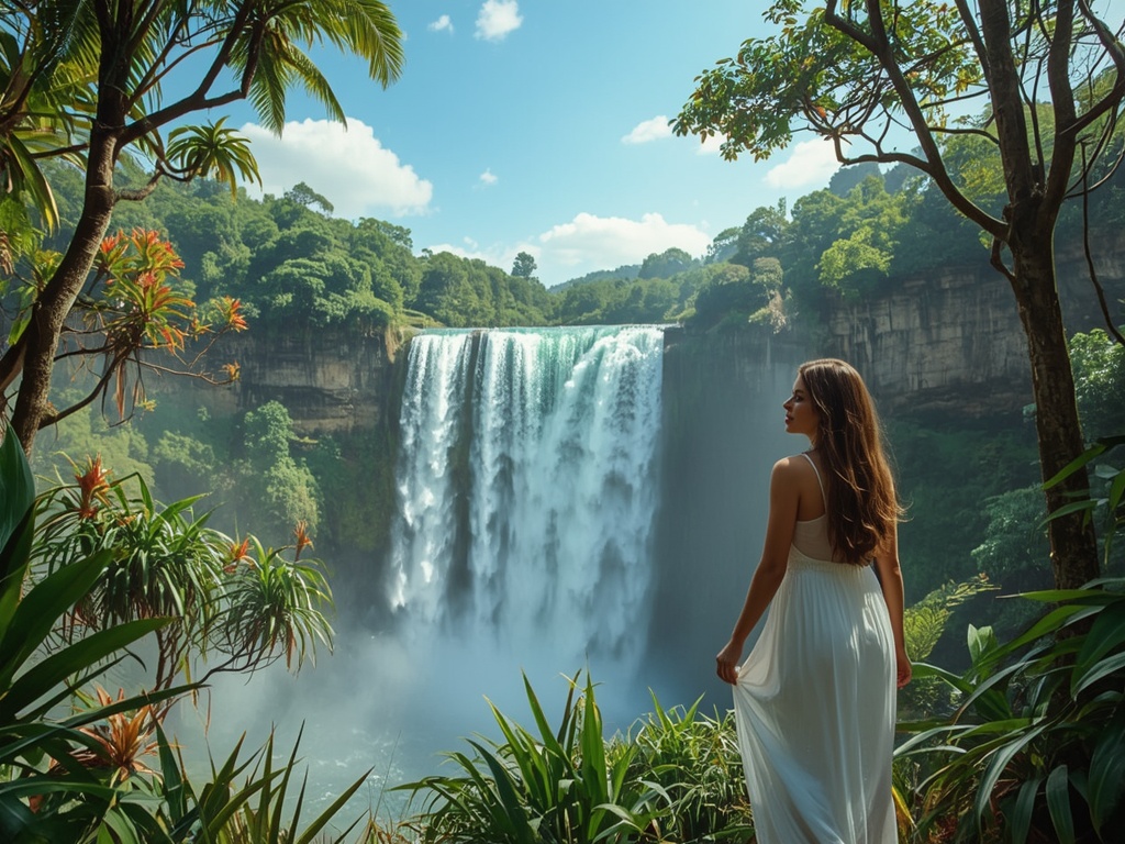 Serene Waterfall Oasis