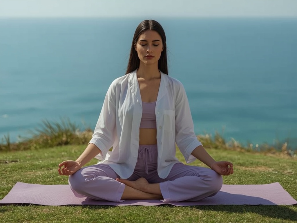 Serene Yoga Sunset