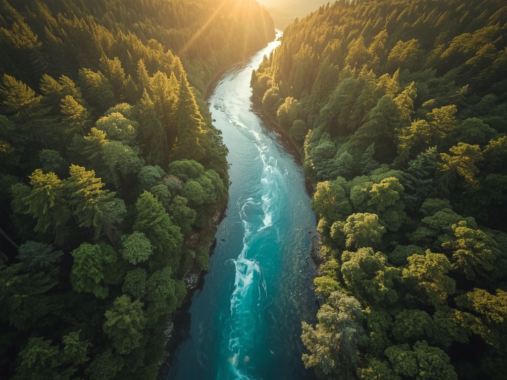 Serpentine River at Golden Hour