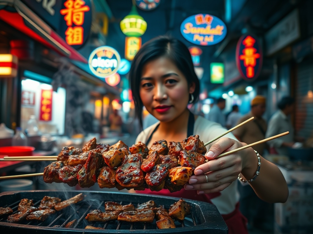 Sizzling Nights: Street Food Haven