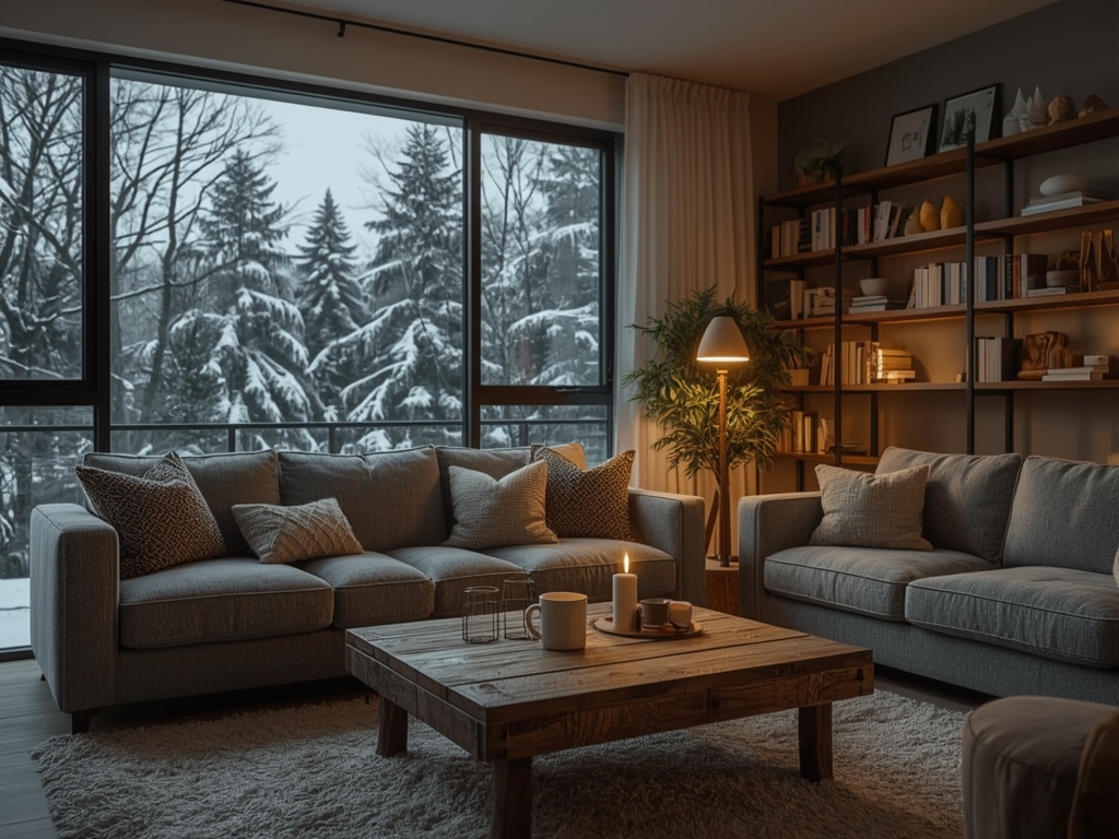Snowy Evening Retreat