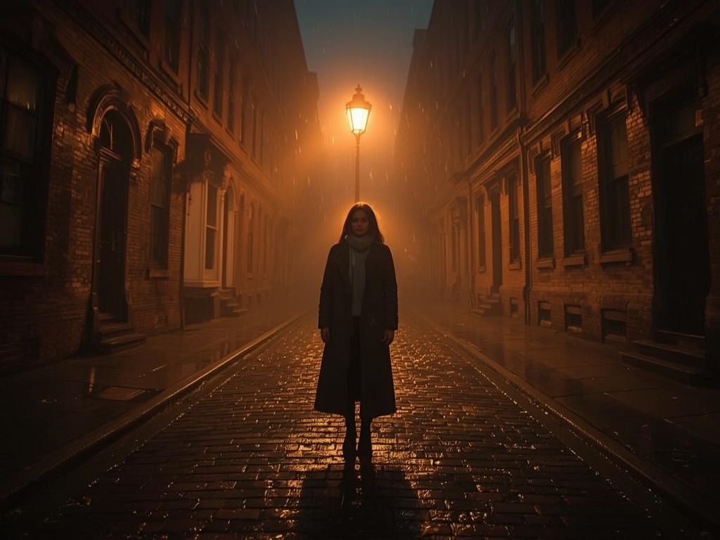 Solitude Under the Streetlamp