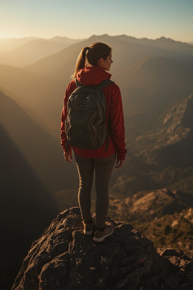 Summit Serenity: A Journey into the Mist