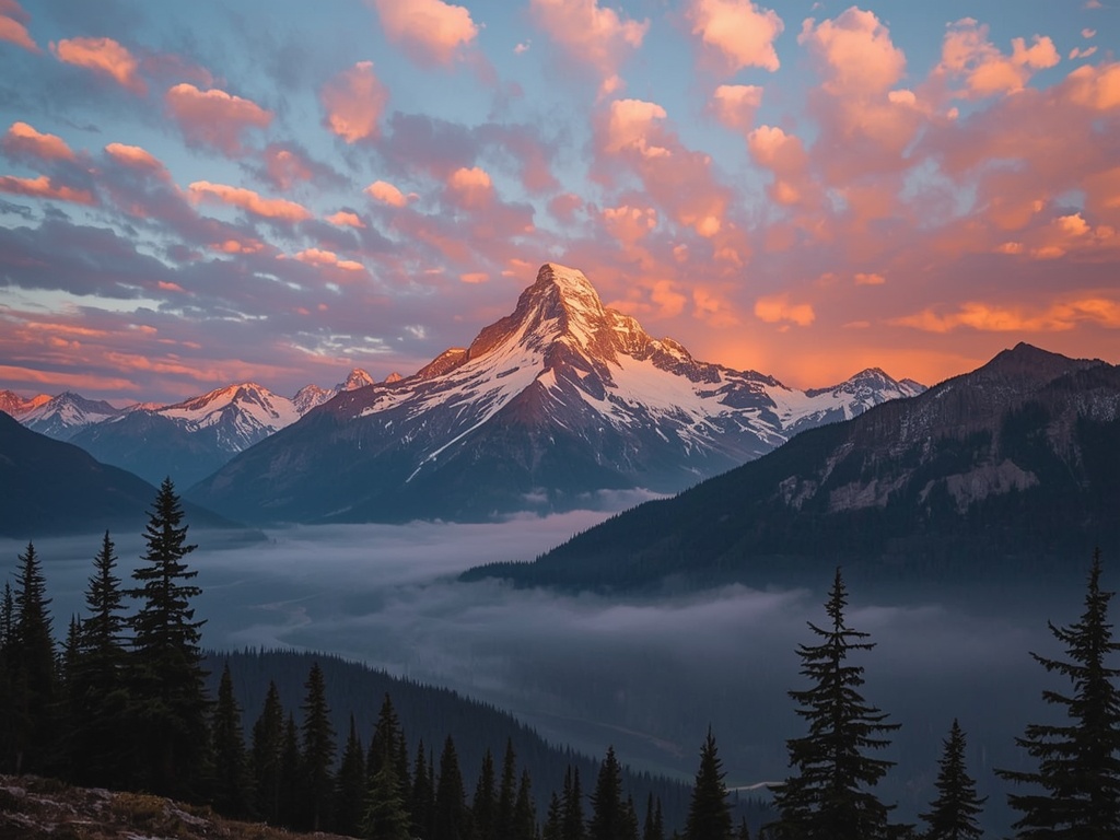Summit Serenity: A Mountainscape Fantasy