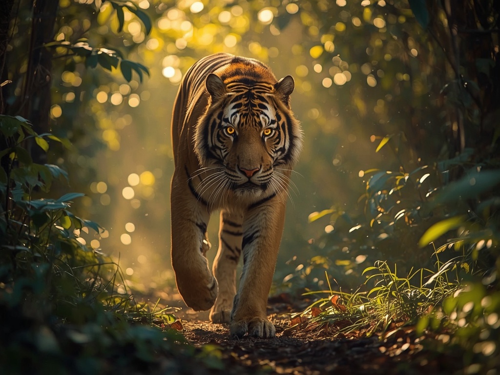 Sunlit Tiger Stalk