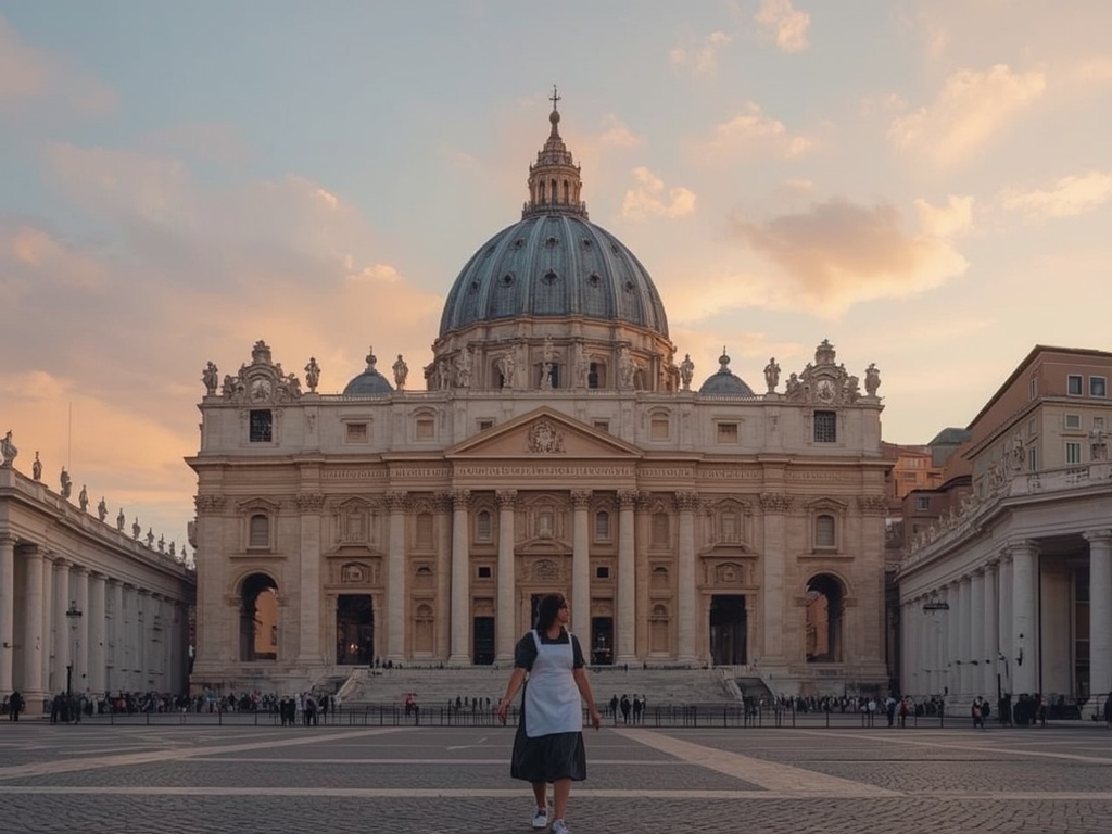 Sunrise at Saint Peter's Basilica