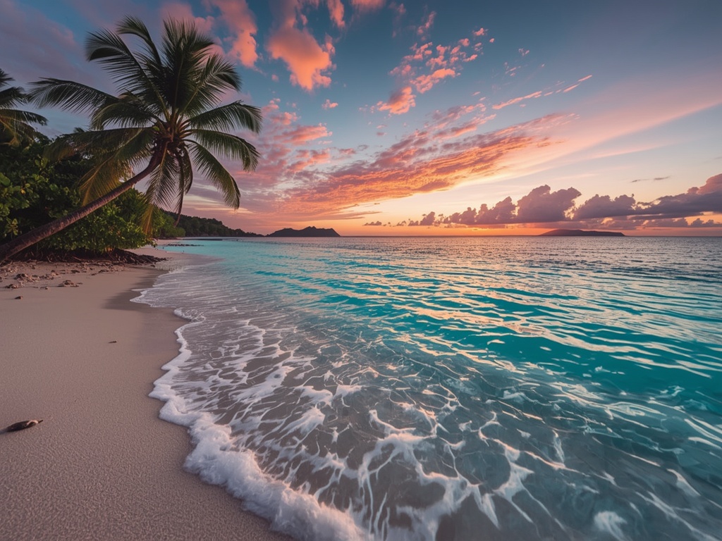 Sunrise Serenity: Pristine Tropical Island