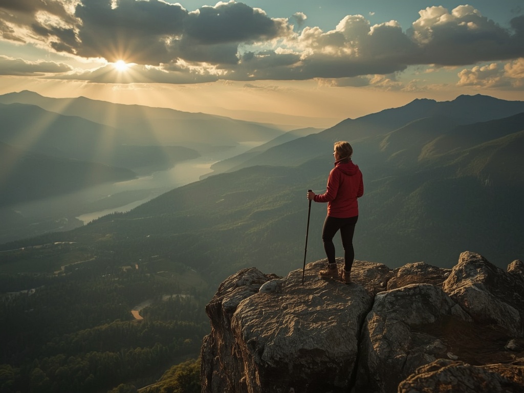 Sunrise Solitude: Explorer's Vista