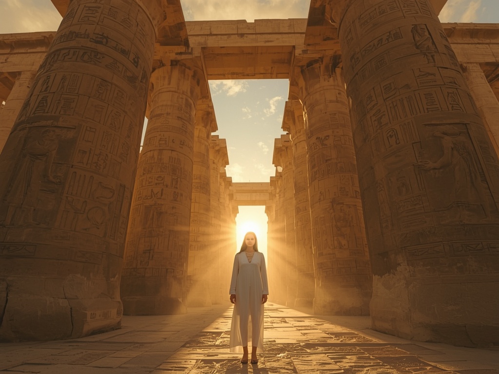 Sunset at the Temple of Horus