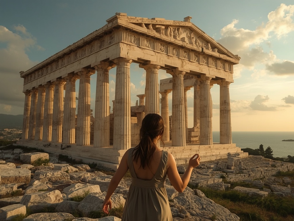Sunset Over the Parthenon