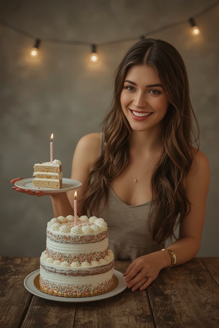 Sweet Celebration: A Birthday Cake Moment