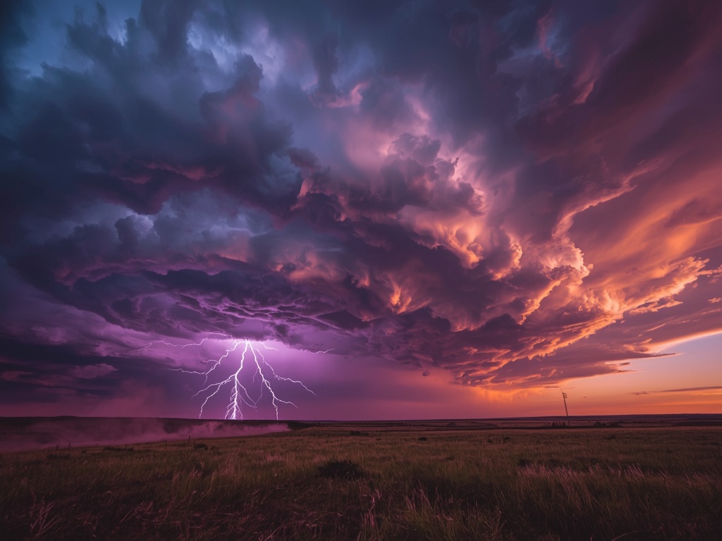 Tempest Rising Over the Plains