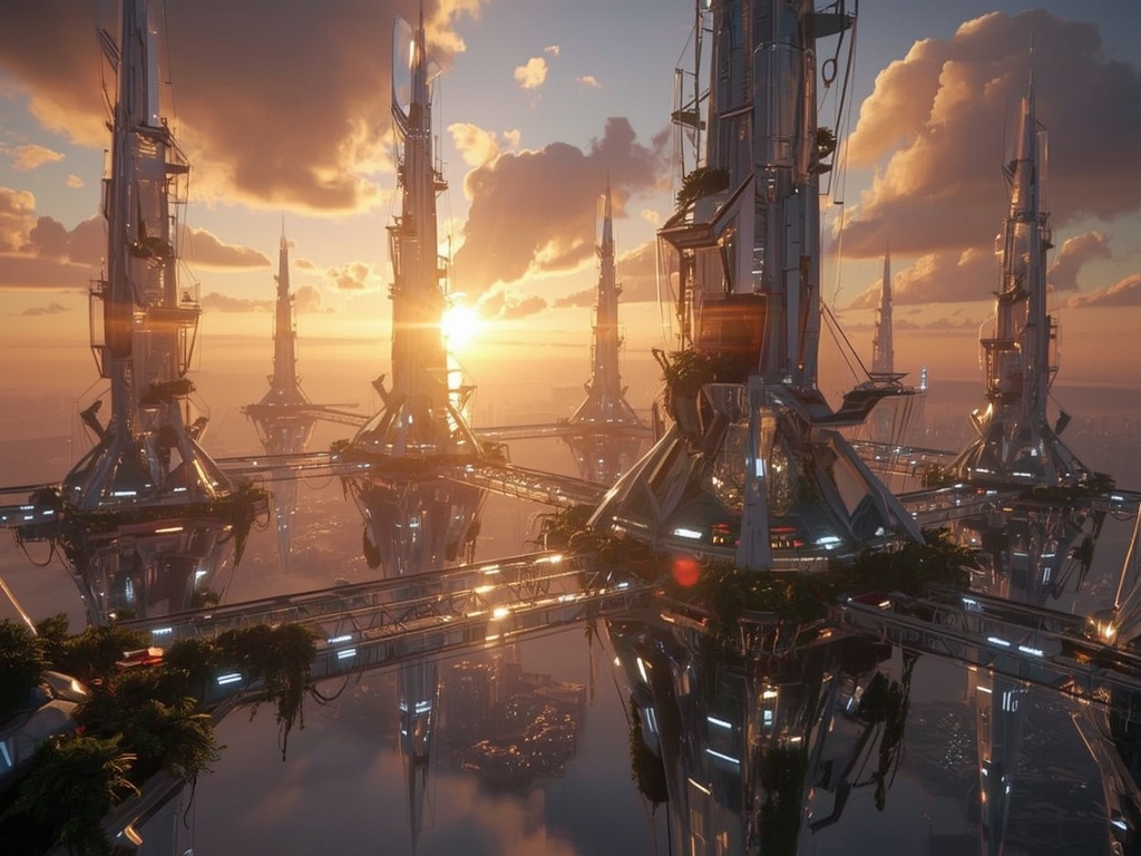 The Citadel of the Sky: A Futuristic Floating Paradise