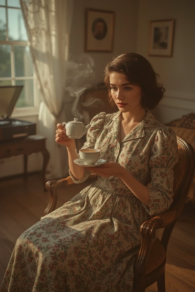 Timeless Elegance: A Vintage Tea Moment