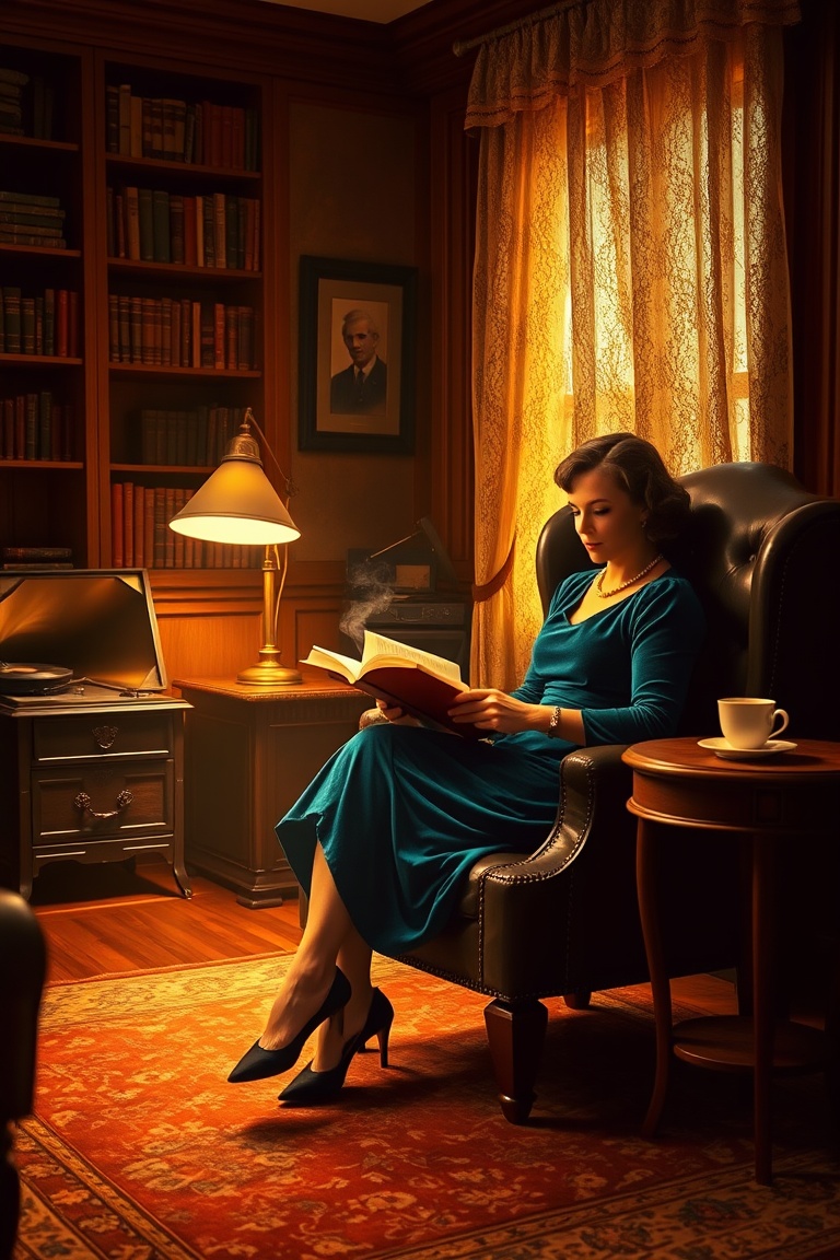 Timeless Elegance in a 1940s Study